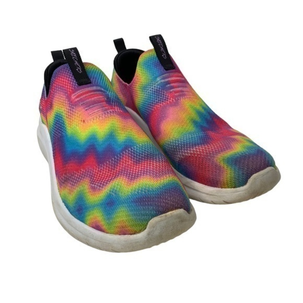 Skechers Tie Dye Stretch Fit Memory Foam Sneakers Big Girls 5